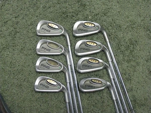 Ping i3 O-Size Green Dot Irons 4-SW Regular Flex JZ Cushin Steel Very Nice!! - Picture 1 of 6