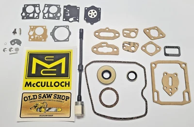 Kit de reconstrucción de junta, sello y carburador McCulloch Foto 1 de 4