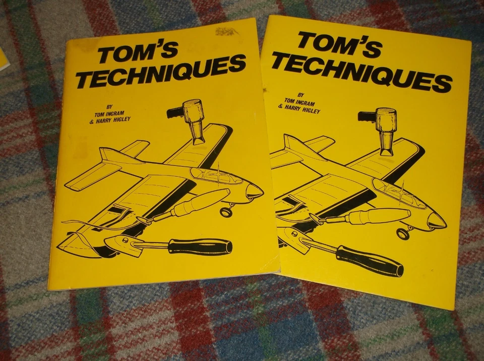 ONE)(TOM'S TECHNIQUES BOOK,)  BY TOM INGREM &Harry Higley-RC Model Airplane TIPS - Image 1 of 1