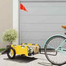 Remolque de carga para bicicleta hierro y tela Oxford naranja vidaXL