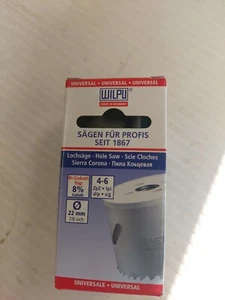 Wilpu Lochsäge Bi-Cobalt Top für Holz NE-Metalle Stahl 22mm Durchmesser - Bild 1 von 6