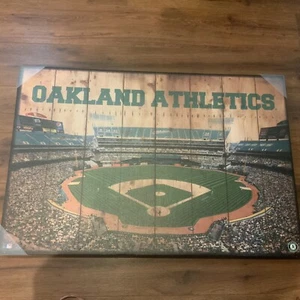 Rare Artissimo MLB Oakland Athletics 33X22x1.25 Wall Hanging Art Sign Canvas - Picture 1 of 5