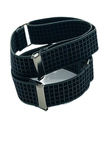 Ärmelhalter Blusenraffer 2,5 cm breit  verstellbar schwarz grau gemustert Fb 56 - Bild 1 von 5
