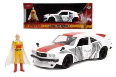 JADA · ONE PUNCH MAN · SAITAMA & 1974 MAZDA RX-3 · 1:24 · BRAND NEW IN BOX - Image 1 of 4