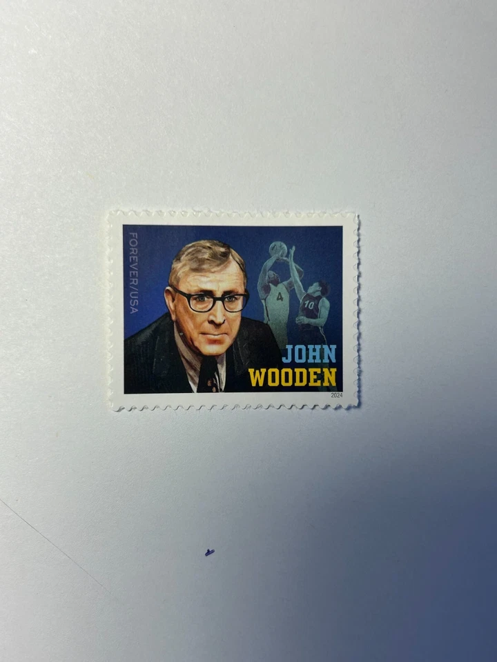 U. S. Stamps SC 5833 John Wooden MNH 2024 - Image 1 of 1
