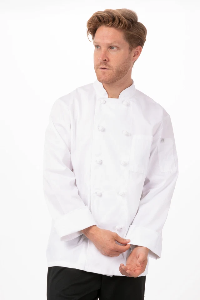 Chef Works Mens Bordeaux Chef Coat (PKWC) - Image 1 of 1