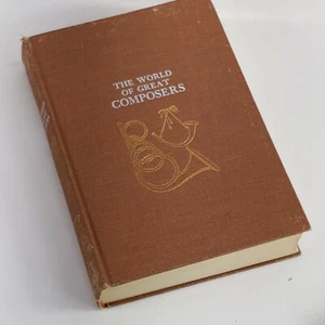 1962 The World Of Great Composers by David Ewen Vintage MCM Book HC Prentice - Picture 1 of 8