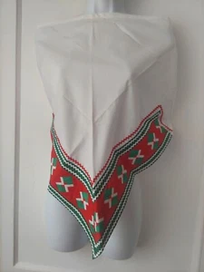 Seminole Native American Handmade Machine Stitched Kerchief 47"x32"x32" New NWOT - Picture 1 of 9