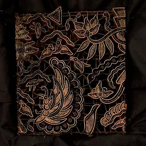 Kupfer Tjap Kappe Hackstempel GARUDA FLÜGEL 8"" x 7"" Batik Indonesien handgefertigt - Bild 1 von 2