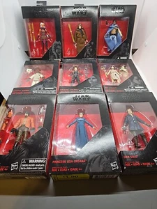 Star Wars The Black Series Lot Of 9 Figures 3.75" Lando Han Ackbar Leia Luke - Picture 1 of 4