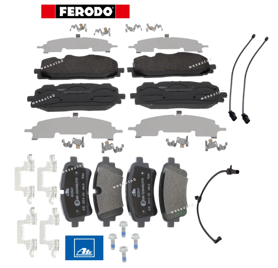 Front Brake Pad & Rear Brake Pad Set oes + Sensors for Audi RS5 / Sportback 2.9L - Image 1 of 1