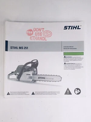 Motosierra Stihl MS251 manual del propietario instrucciones Foto 1 de 2