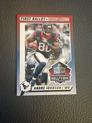 2024 Panini Score Andre Johnson  First Ballot HOF Insert #3 Houston Texans - Image 1 of 2