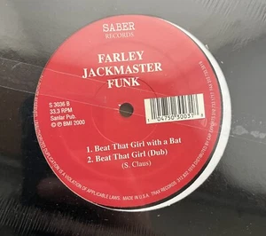SEALED FARLEY JACKMASTER FUNK BEAT THAT GIRL 12" VINYL RECORD SABER TRAX RECORDS - Picture 1 of 5