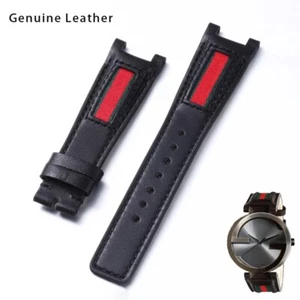 New Fit For Gucci Genuine Replacement Strap YA133206 Watch Black - Picture 1 of 22