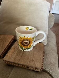 Maxcera Sunflowers Coffee Oversized Mug Beautiful Holds 18 oz - New