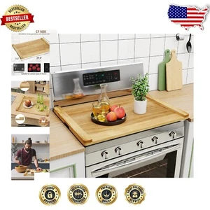 Solid Wood Noodle Board: Decorative Stove Cover & Extra Counter Space, 30''x22'' - Picture 1 of 8