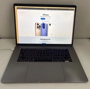 Genuine 15" Apple MacBook Pro 2017- 2.8Ghz- i7  16GB 250 GB HDD Touch Bar - Picture 1 of 11