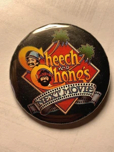 CHEECH & CHONG'S NEXT MOVIE VINTAGE 1980 MOVIE PROMO 2.25 INCH BUTTON -NICE! - Picture 1 of 3