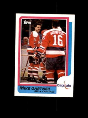 1986 Topps Hockey #059 Mike Gartner STARX 7 NM  (CS807803) - Image 1 of 2