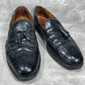 Mocasines Brooks Brothers Fitzgerald de cuero negro con borla sin cordones para hombre talla 11,5 - Imagen 1 de 16