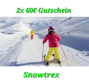 2x 60€ Snowtrex Gutschein: Reisen Winterurlaub Skiurlaub - ab 500€ - 31.10.2025 - Bild 1 von 1