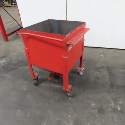 Tolva dispensadora de almacenamiento a granel seca con fondo de cono de 24" x 24" x 20" con ruedas Foto 1 de 4