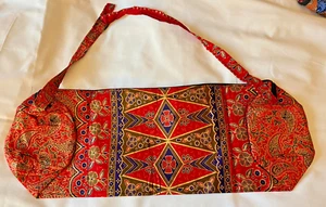 Red Yoga Mat Carrier Beach Bag Gym Sport Bags Shoulder Strap Bali Indonesia New - Picture 1 of 24