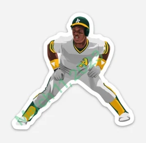 Rickey Henderson Oakland A'S ~STICKER~ - MLB Baseball  Bash Brothers - Picture 1 of 1