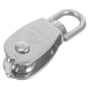 Bloque de polea giratorio cojinete de polea cuerda de alambre de alta resistencia grúa bloque de polea - Imagen 1 de 12