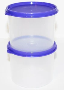 Juego de 2 contenedores herméticos apilables de 2,5 tazas púrpura Tupperware ❤️ - Imagen 1 de 4