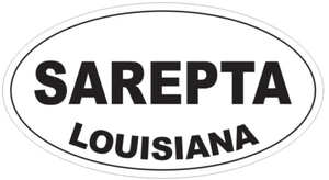 Sarepta Louisiana Oval Autoaufkleber oder Helmaufkleber D4006 - Bild 1 von 1