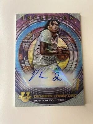 Bowman Inception U University Demarr Langford Auto UCF Knights - Image 1 of 3
