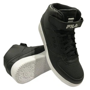 NUEVO CON ETIQUETAS FILA PRECIO DE VENTA SUGERIDO POR EL FABRICANTE $85.99 VULC 13 ZAPATILLAS NEGRAS MID PLUS HI TOP TALLA 11 11.5 - Imagen 1 de 6