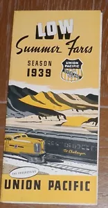 Union Pacific Railroad 1939 Brochure - Summer Fares w/advertising - Picture 1 of 3
