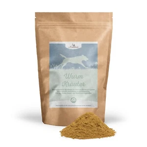 500 g Wurm Kräuter Pulver, Stärkung der körpereigenen Wurmabwehr für Hunde