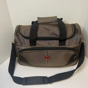 SwissGear SW6516 Brown Travel Duffel Bag Shoulder Strap Carry-On Gym Luggage - Picture 1 of 11