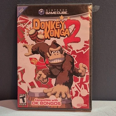 Donkey Konga 2 -Nintendo Gamecube -Brand New Sealed -Tears In Plastic Seal *READ - Image 1 of 4