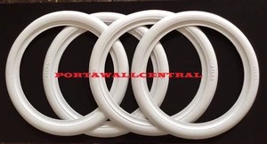 ATLAS 17" Whitewall Port-o-wall Tire insert Trim Set of4 NEW VW BEETLE. - Picture 1 of 5