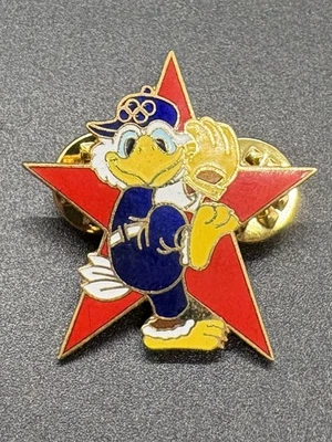 Prendedor de béisbol Sam The Eagle edición limitada de los Juegos Olímpicos de Los Ángeles 1984 Foto 1 de 2