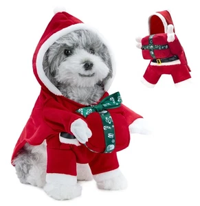 XXL Dog Santa Christmas Costume Xmas Holding Present 27"-31" Chest - New - Picture 1 of 2