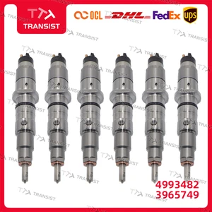 6xFuel Injector 4993482 3965749 Fits For Cummins Engine QSC8.3 QSL8.9 QSL9 Truck - Picture 1 of 7