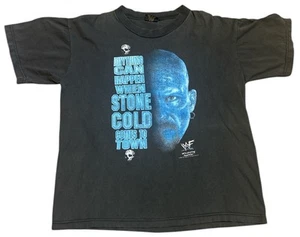 Stone Cold Steve Austin Vintage 1998 School Of Hard Knocks T Shirt Size L - Picture 1 of 6