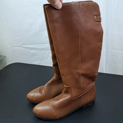 Bota de montar informal hasta la rodilla ALDO para mujer talla 8 cuero marrón Foto 1 de 4