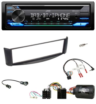JVC Bluetooth Lenkrad USB DAB CD Autoradio für Smart ForTwo 04-07 schwarz - Bild 1 von 4