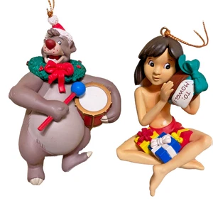 Disney Grolier Das Dschungelbuch Balu und Mogli Weihnachtsschmuck 2 Stück - Bild 1 von 5