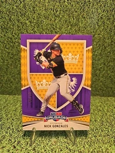 Nick Gonzales 2024 Panini Crusade Purple And Gold /99 #50 - Picture 1 of 2