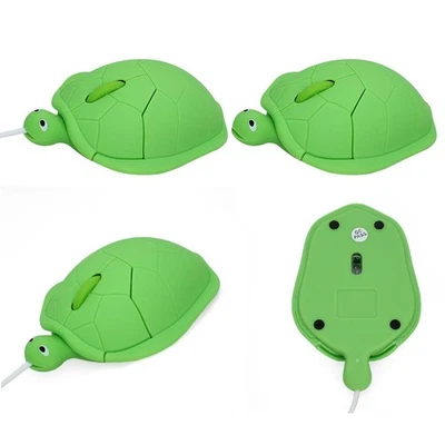 Cartoon Cute Turtle Mouse Computer Accessories USB Mouse Wired Wireless H3I3 - Image 1 of 4