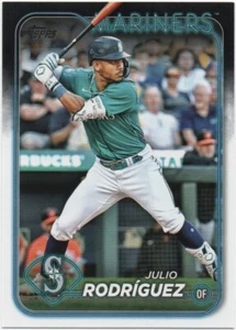 Julio Rodriguez 2024 TOPPS SERIES 1 BASEBALL Base #44 Mariners - Picture 1 of 2