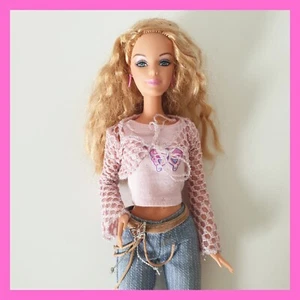 The Barbie Diaries Barbie Doll 2005 Top Butterfly Shirt Jeans H7588 Movie - Picture 1 of 9